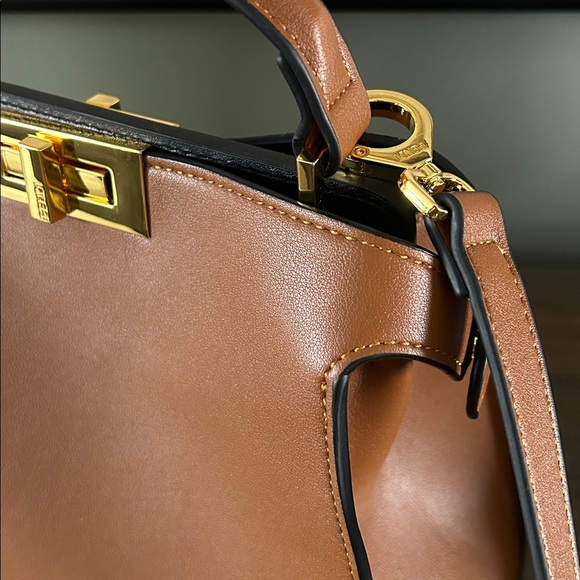 Peekaboo Bag Caramel & Black NEW - Picture 17 of 17